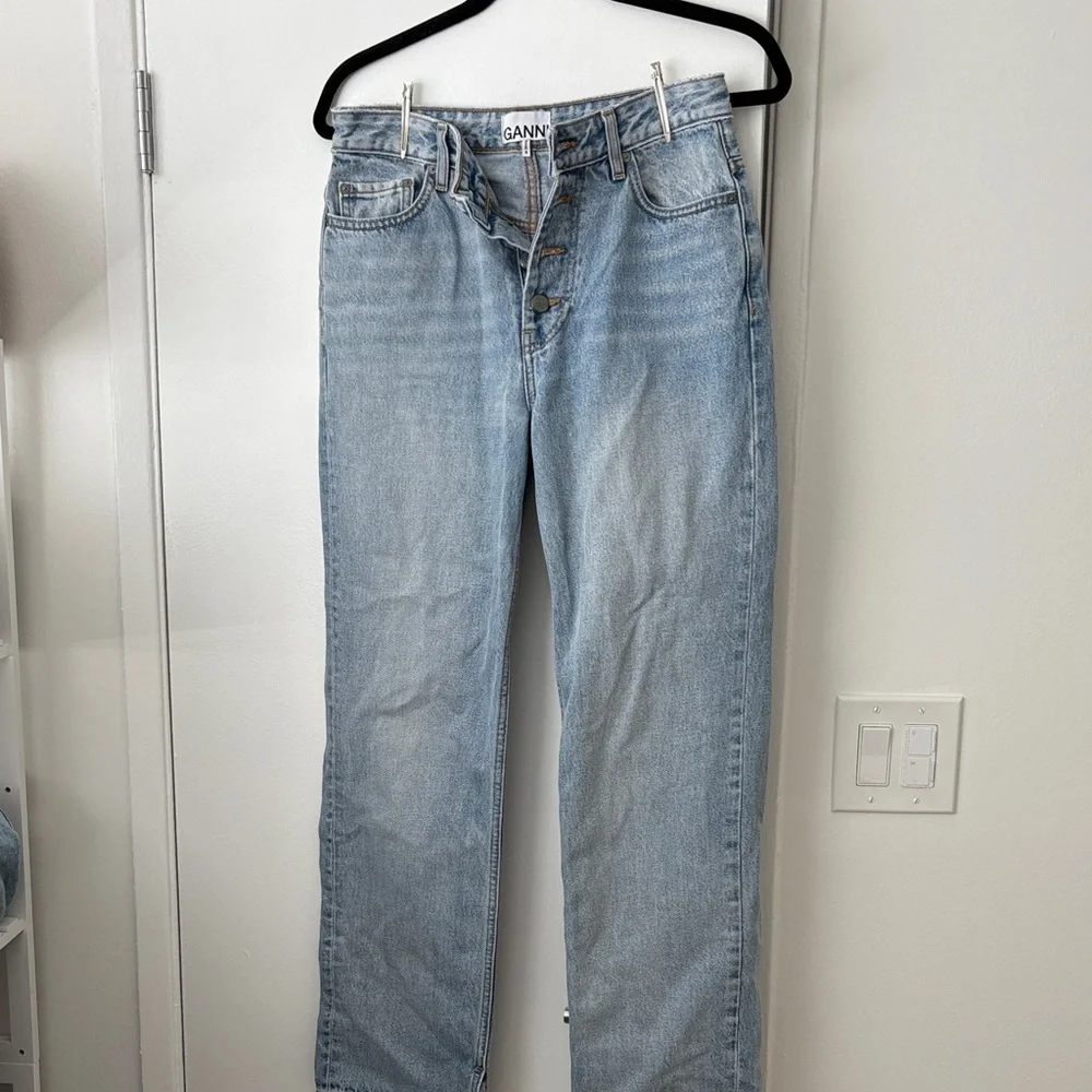 Ganni Classic Blue Denim Jeans - Picture 1 of 8
